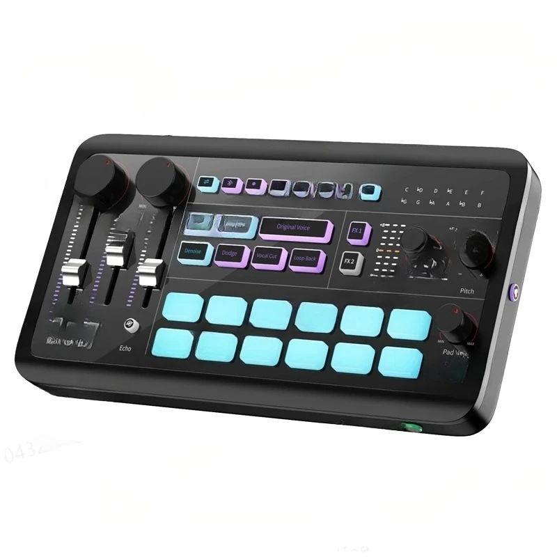 AX01 ALL-IN-ONE AUDIO MIXER for Online Chatting Live Karaoke Game Live Streaming Live Commerce Customizable Audio Effects