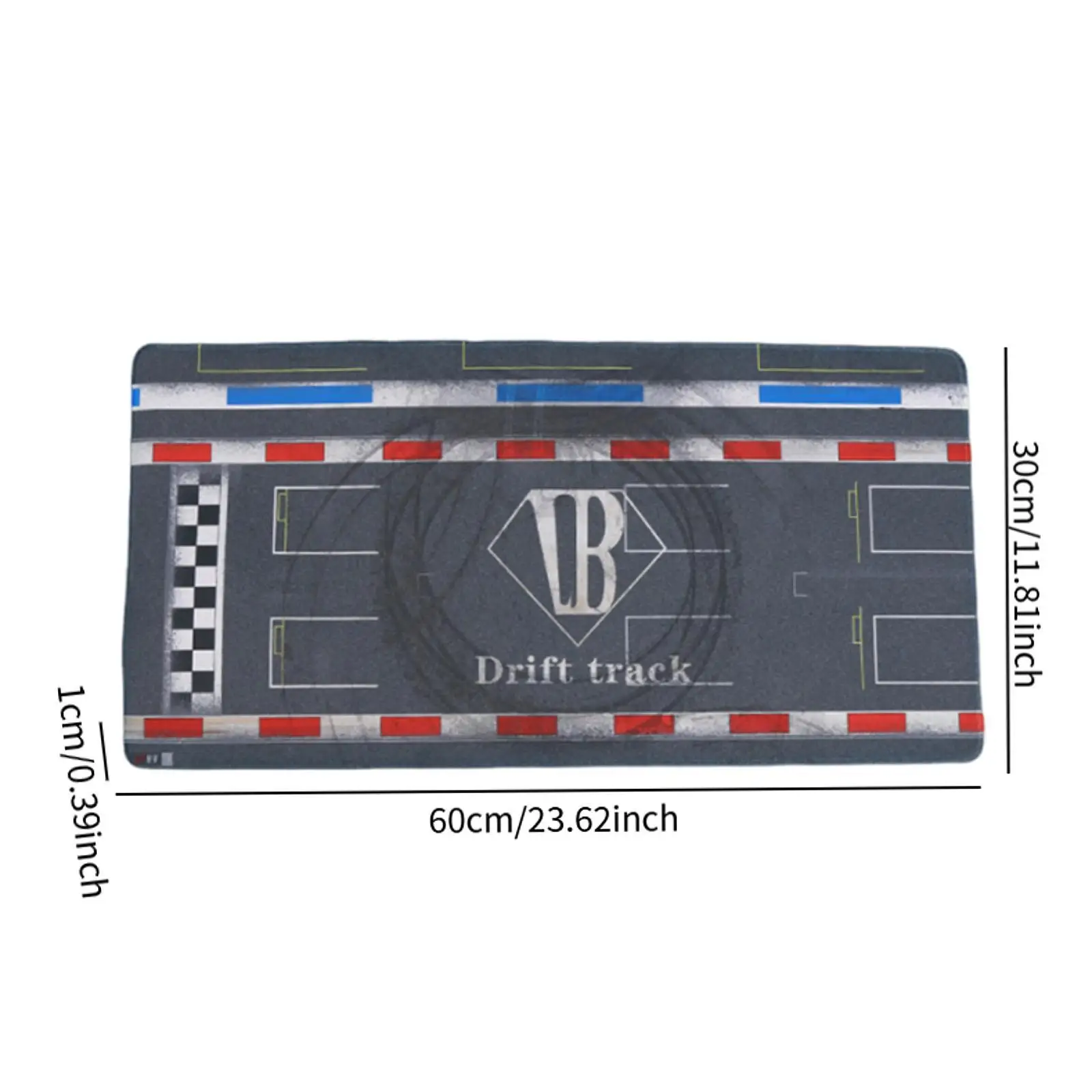 Diecast Car Parking Lot Mat 1/64 Scale Model Car Display Pad Rubber Fabric Garage Scene Playmat for Miniature Cars Showcase