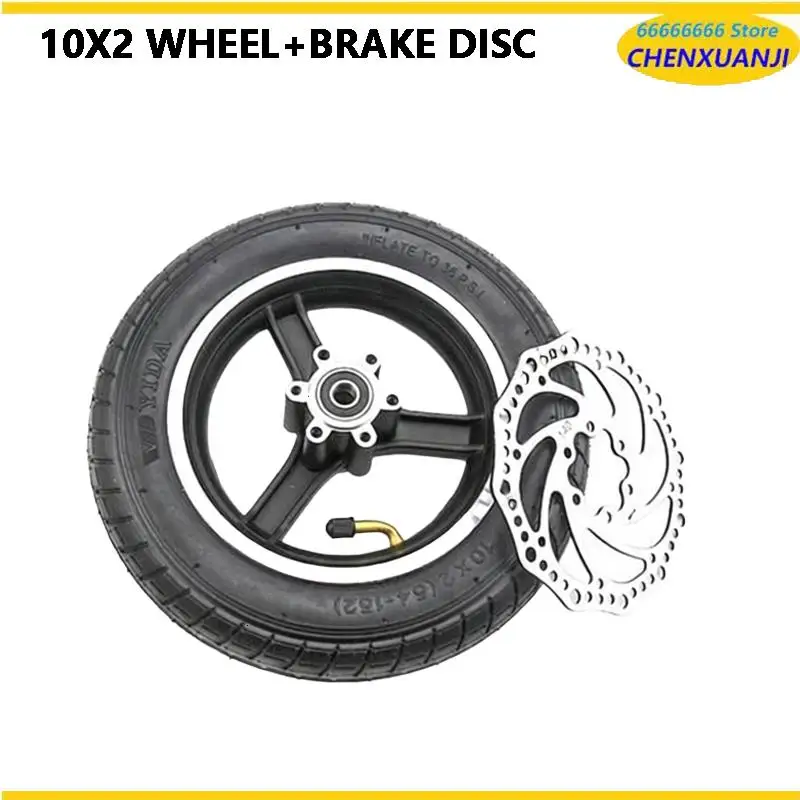 

10 Inches Updated Inflation Tires for For Mi M365 Electric Scooter Designed for 6-Hole Disc Brake