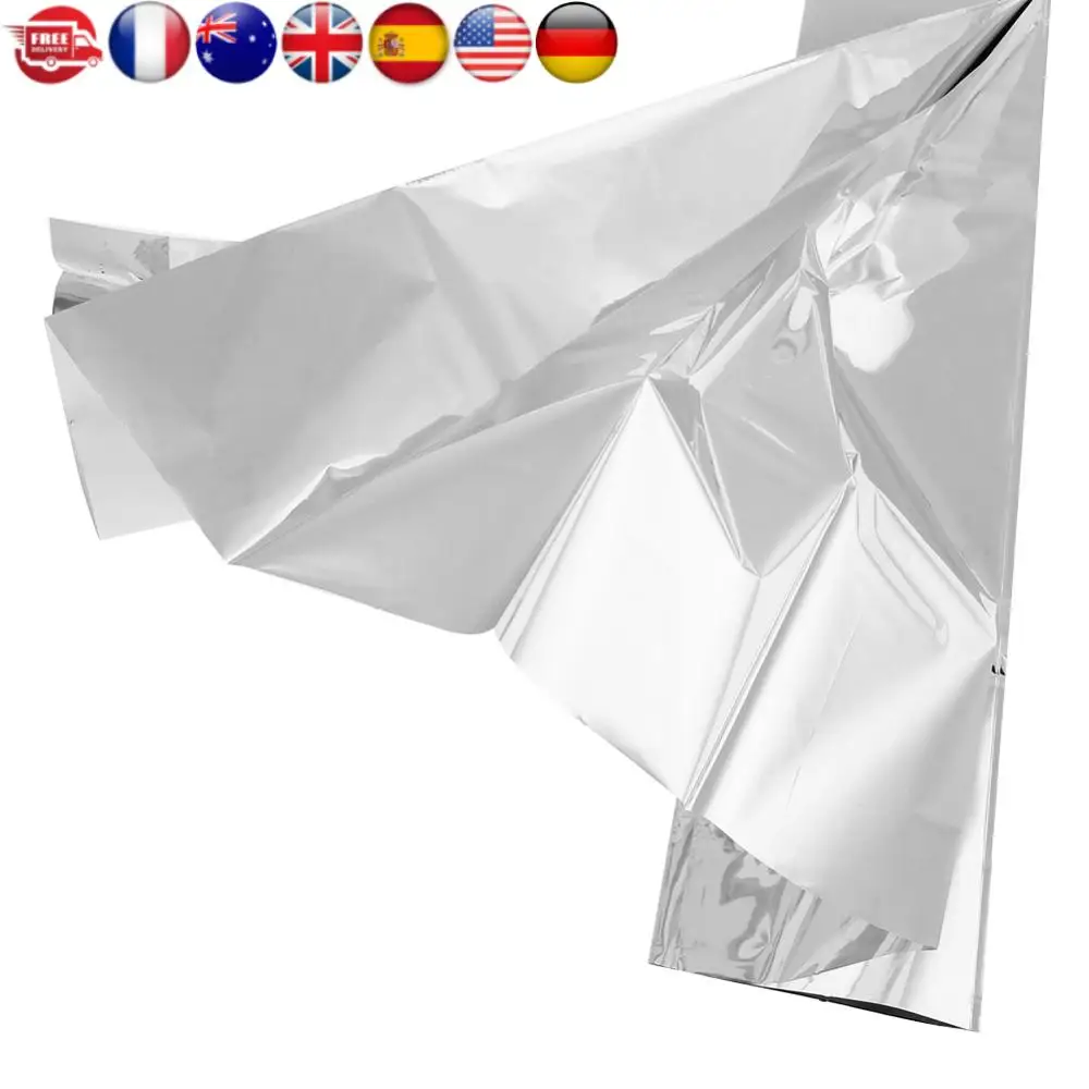 130x210 سنتيمتر بطانية الفضاء العملاقة لوازم الطوارئ احباط مايلر بطانية حرارية الفضة احباط بطانية للمشي الماراثون #1