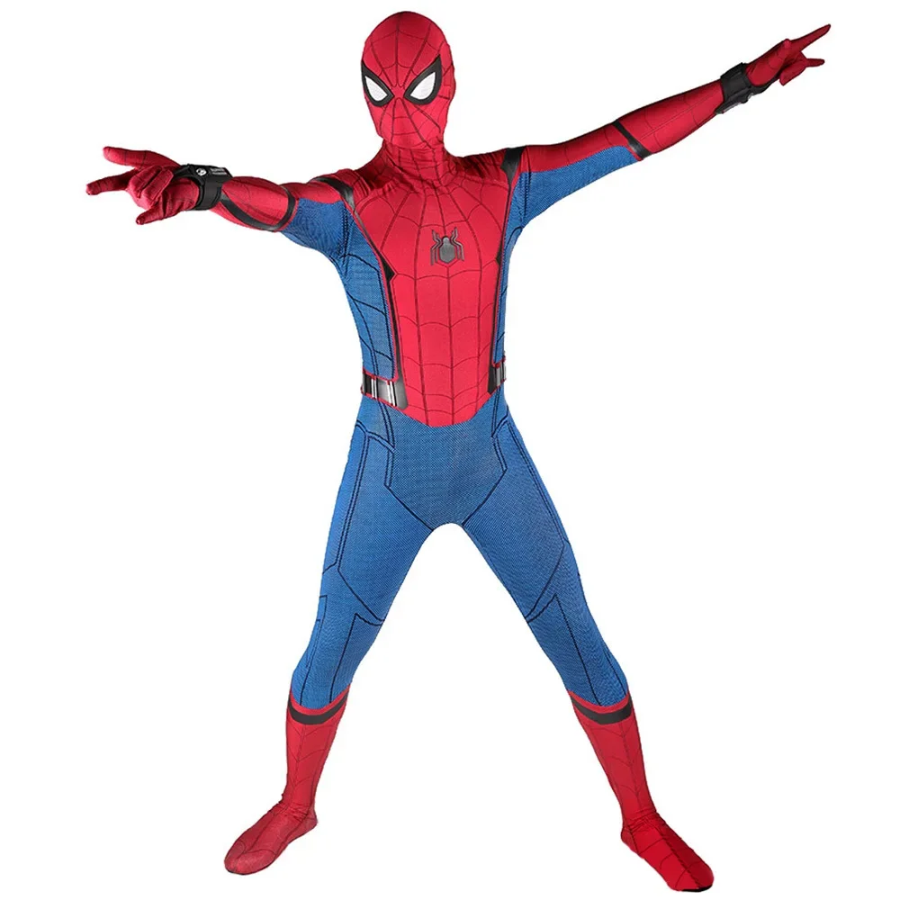 Home Coming SM Cosplay Superhero Man Costume 3D Printed Spandex Zentai BodySuit Halloween Costume For Adult - view 3