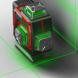 Laser Level 16 Line Level Bracket Set Green Line Horizontal and Vertical Laser Level SelfLeveling 360 Professional Building