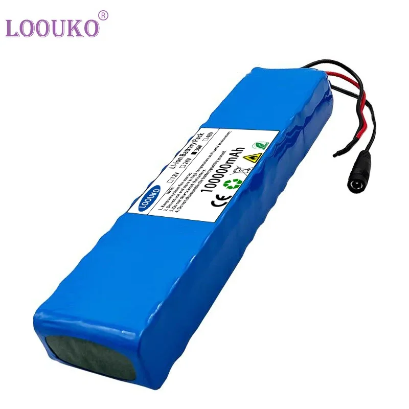 36V 100Ah 18650 Rechargeable Lithium Battery Pack 10S3P 1000W Power Modified Bicycle Scooter Electric Vehicle with BMS