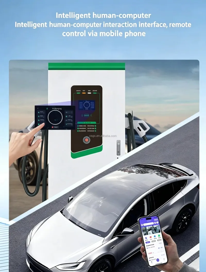 Carregador DC EV Direto da Fábrica 120kW CCS2 Estação de Carregamento Rápido Entrada AC 380V para Veículos de Nova Energia Uso Comercial e Geral