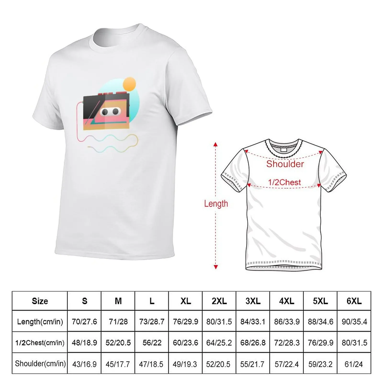 Summer Rhythm T-Shirt summer clothes Clothing t shirt men 100℅ cotton