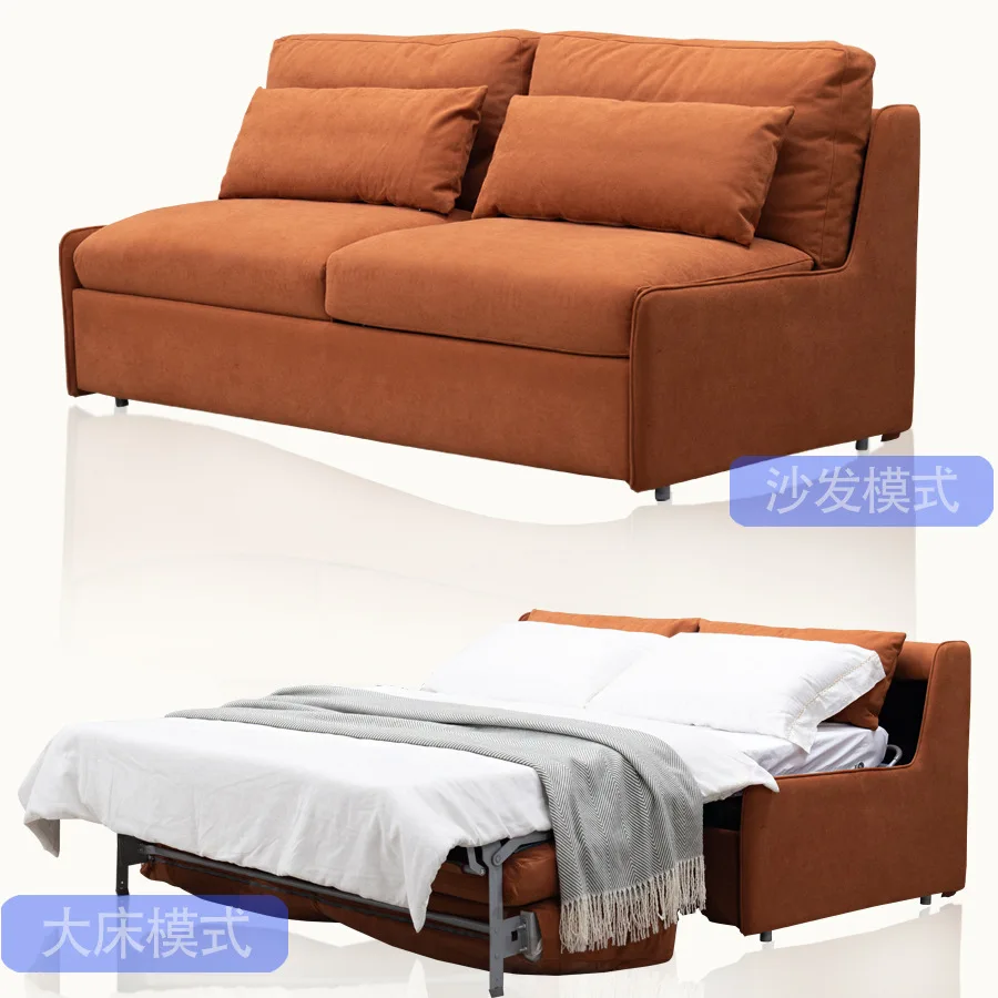 Modern simple sofa bed dual-purpose foldable small apartment space-saving multi-functional light luxury home