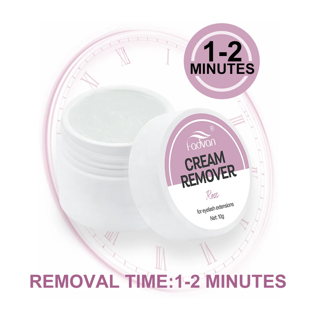 FADVAN Cream Remover Quick Removing 1-2 Minutes For Professional Eyelash Extension Safe Non-Irritating Glue Remover 10g