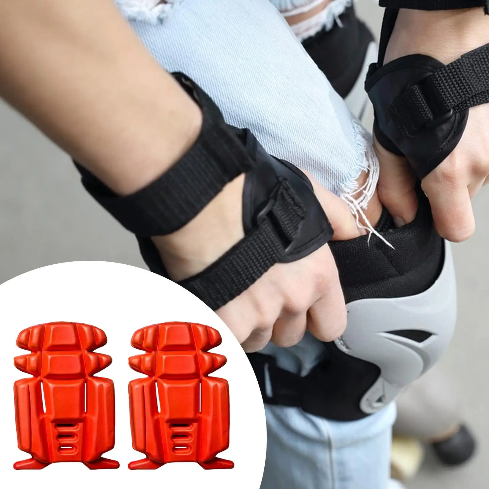 Lightweight Working Trouser Kneepad Inserts Portable EVA Knee Protector for Construction and Gardening