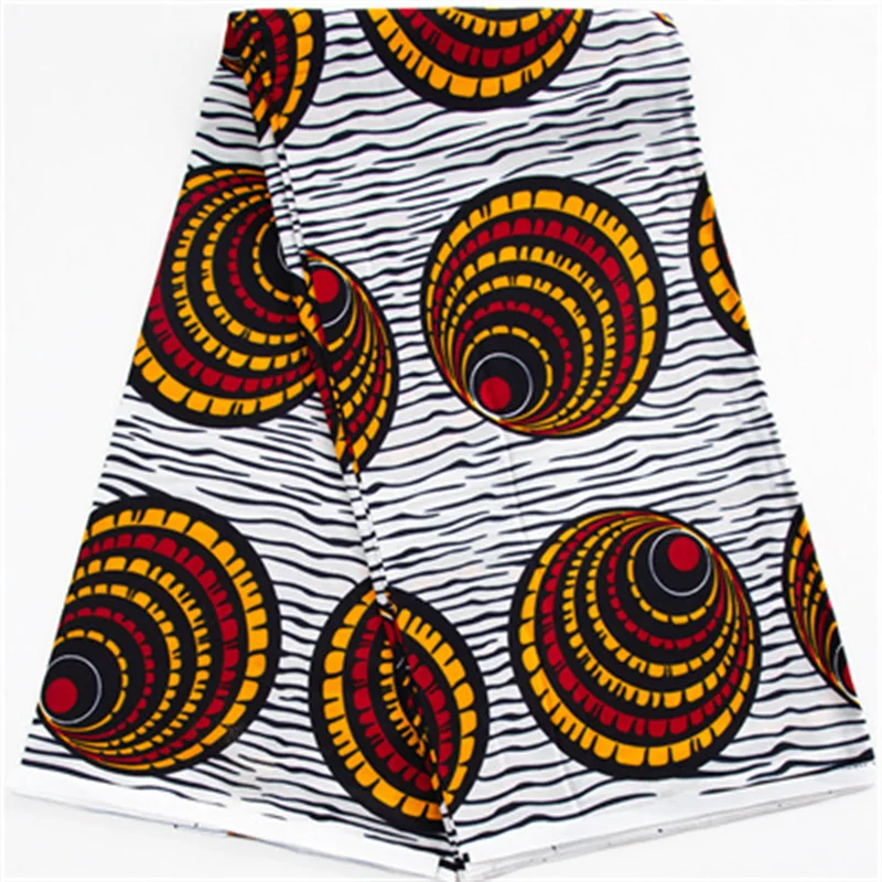 Ankara Wax Fabric Guaranteed Veritable African Real Wax Fabric Block Print 100% Cotton Ghana Style For Women Dresses Sewing