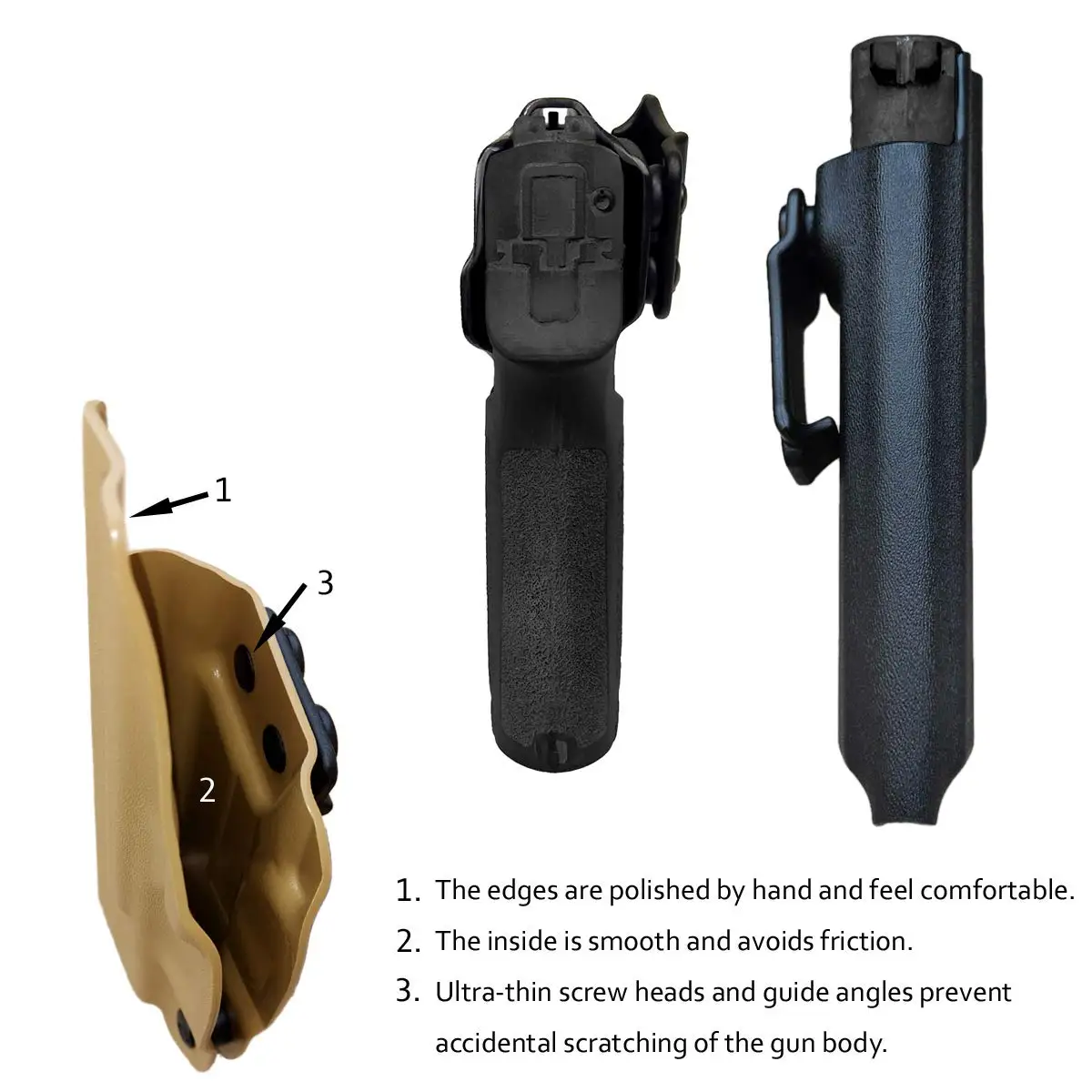 Sig P320 Holster IWB Kydex لـ Sig Sauer P320 Carry/Compact Medium Pistol Case - حزام الخصر المخفي