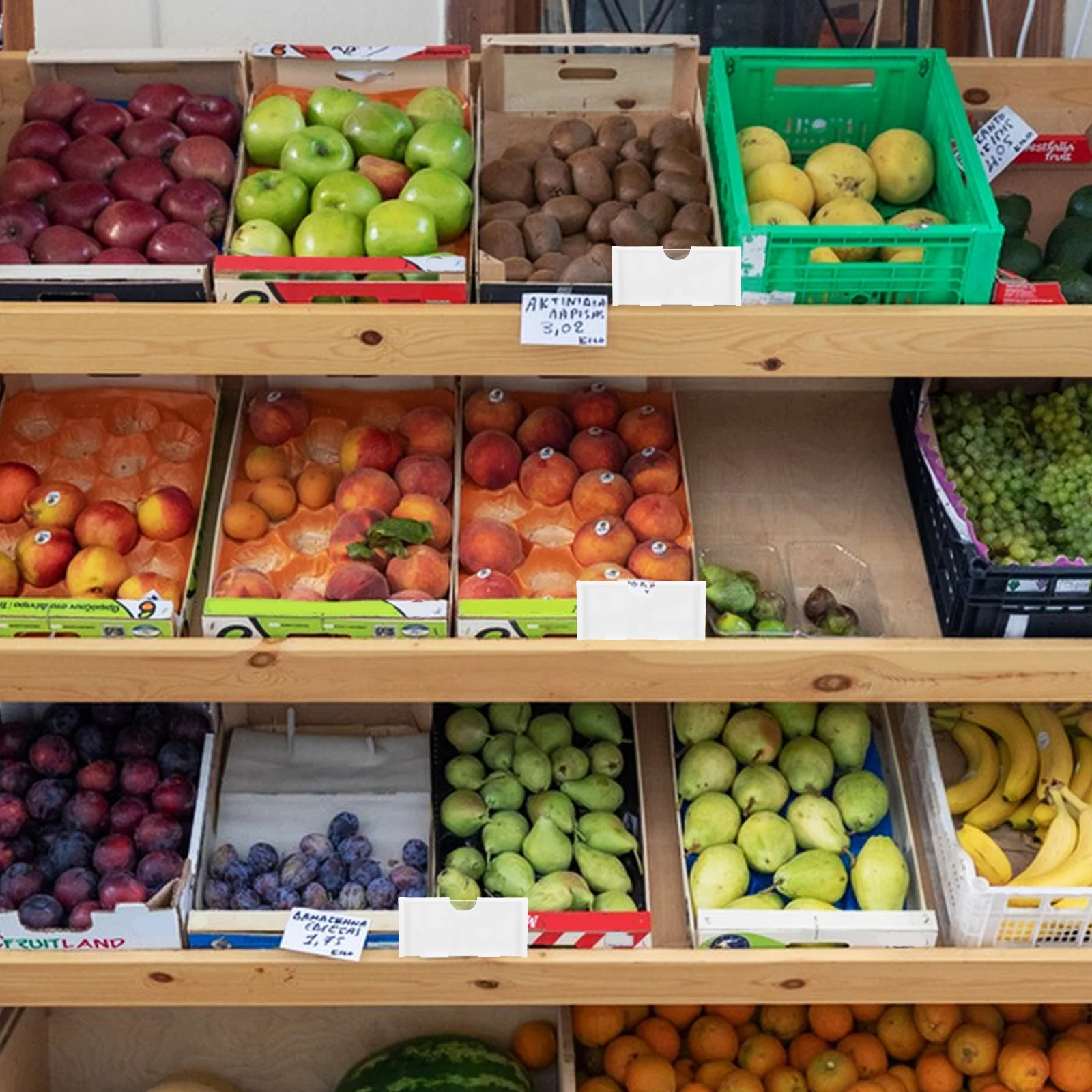 ป้ายแท็กแบบตะขอ 20 ชิ้น: ป้ายแขวนพลาสติกสีขาวสำหรับร้านค้าปลีก ซูเปอร์มาร์เก็ต ที่แขวนป้ายชั้นวางสินค้า ป้ายแสดงสินค้าบนชั้นวางลวด