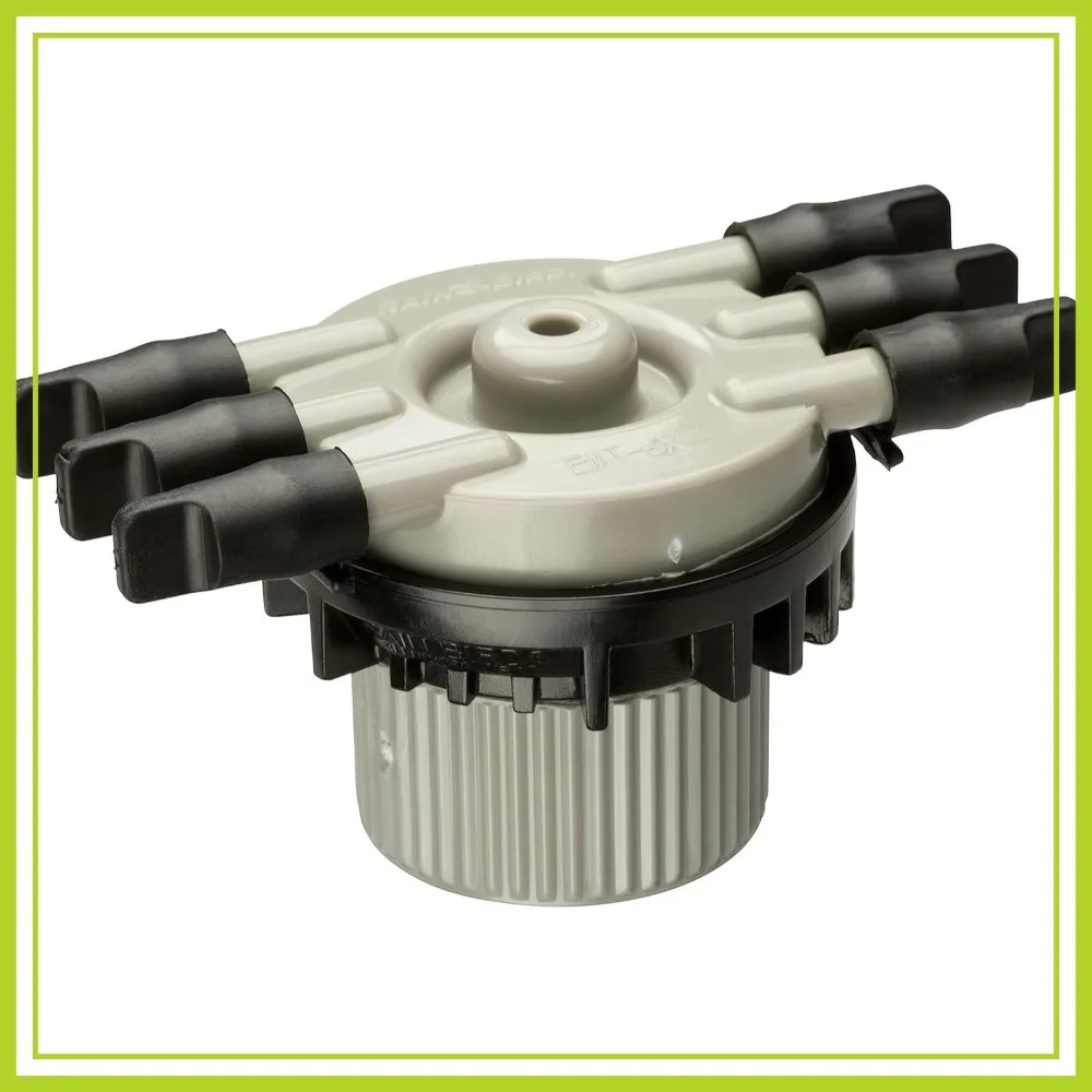 

6-Port Drip Irrigation Manifold, Free Flow, Pack of 10