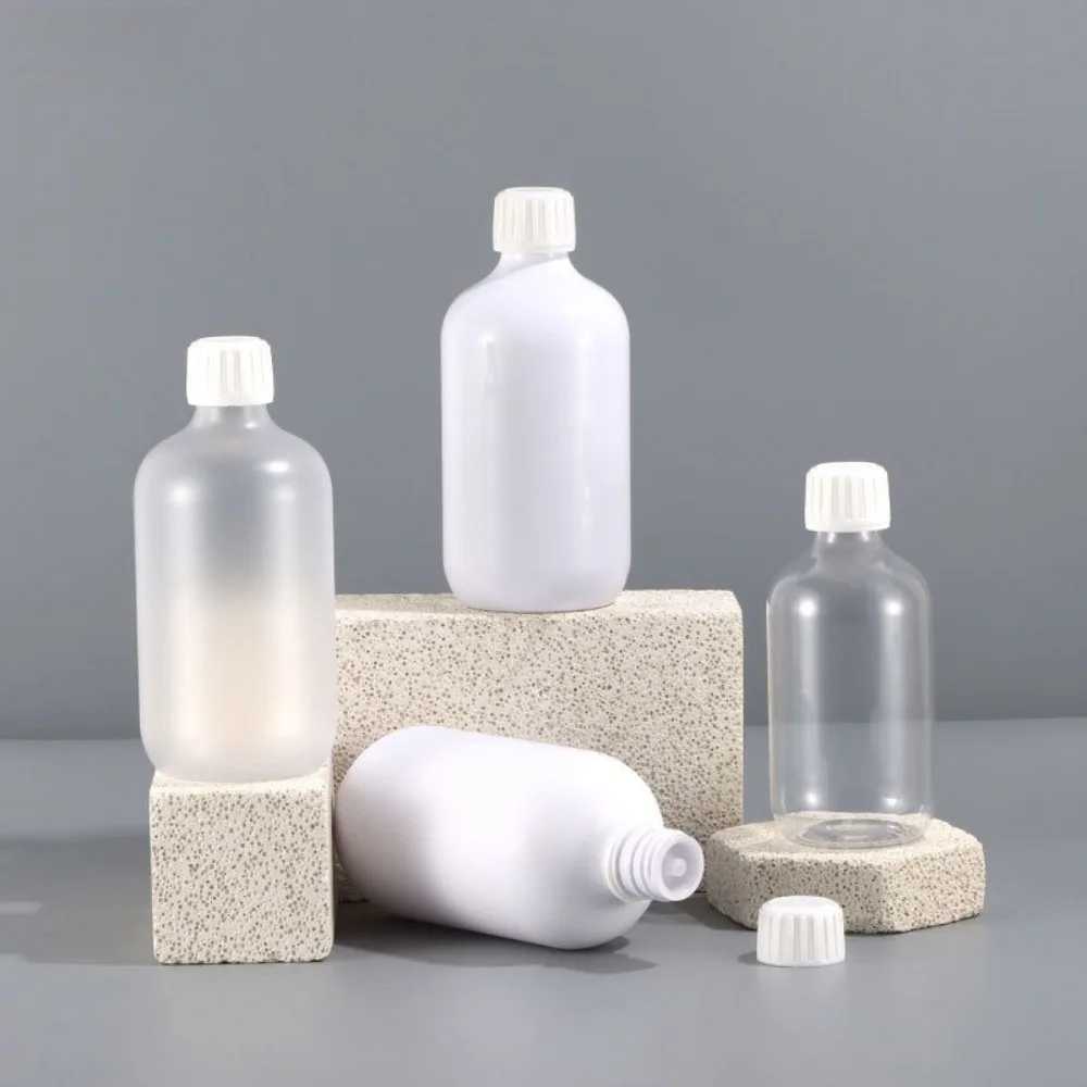 300/500ml verde marrom shampoo garrafas recarregáveis recipiente de plástico líquido shampoo chuveiro gel garrafas casa banho suprimentos