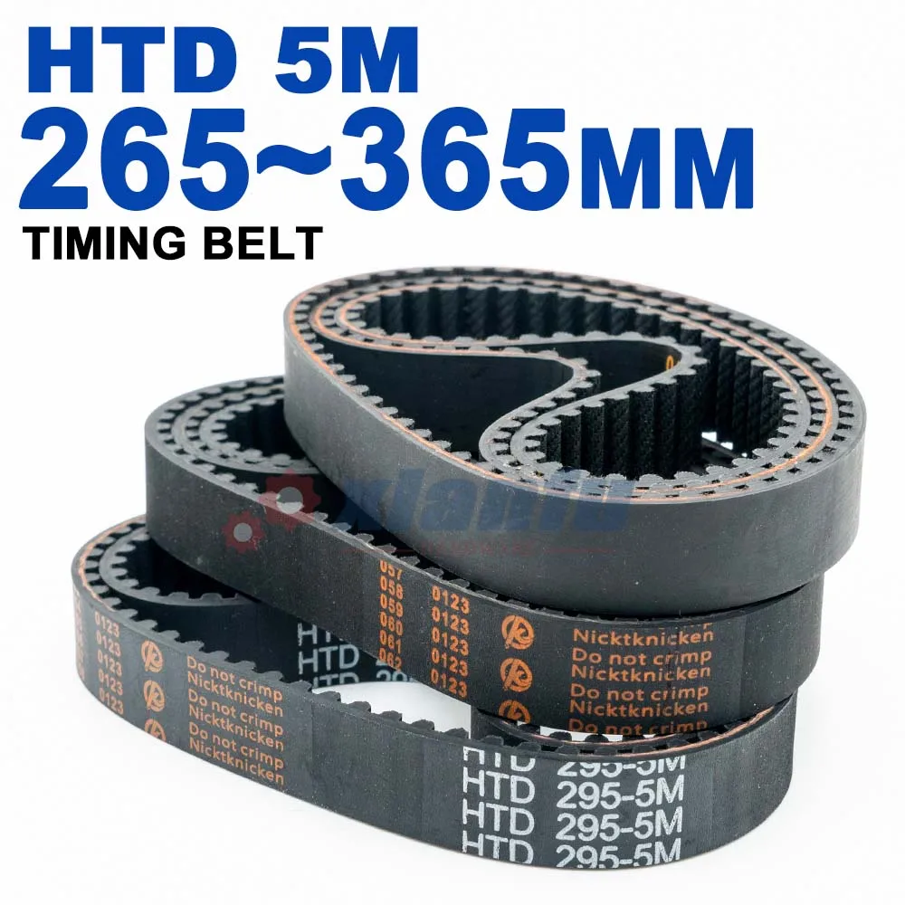 Ремень ГРМ HTD 5M Lp=265 270 275 280 285 290 295 300 305 310 315 320 325 330 335 340 345 350 355 360 Ширина 10-30 мм HTD5M Резина