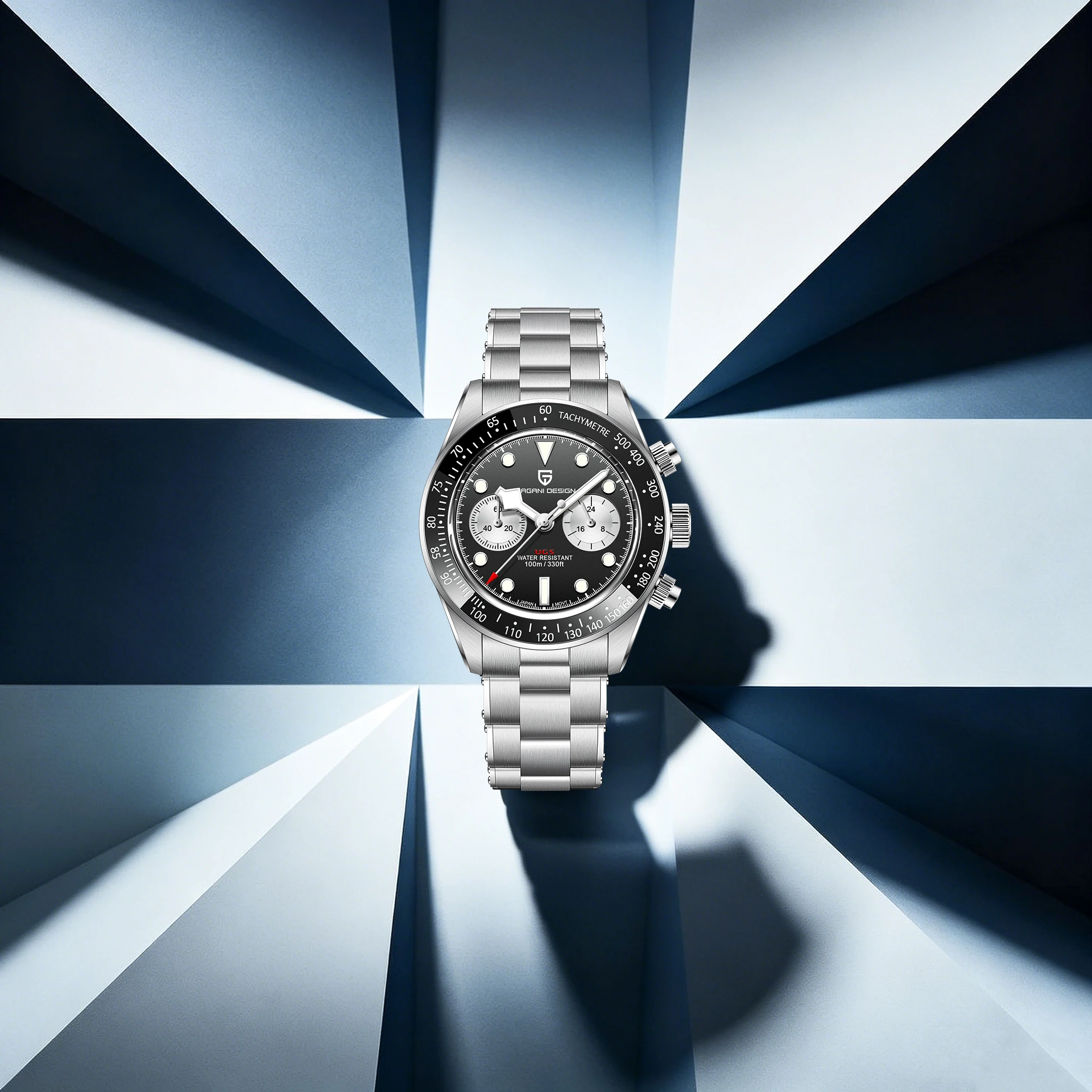 PAGANI DESIGN New Masculine Prestige Men Quartz Watch Panda Dial Exclusive Premium Stainless Sapphire Luminous Waterproof Watch