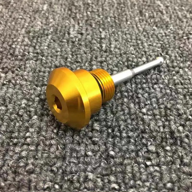 Motocicleta Oil Drain Dipstick Screw Plug Cover, CNC Liga de alumínio, Acessórios para motocicleta Vespa GTS300, Sprint150