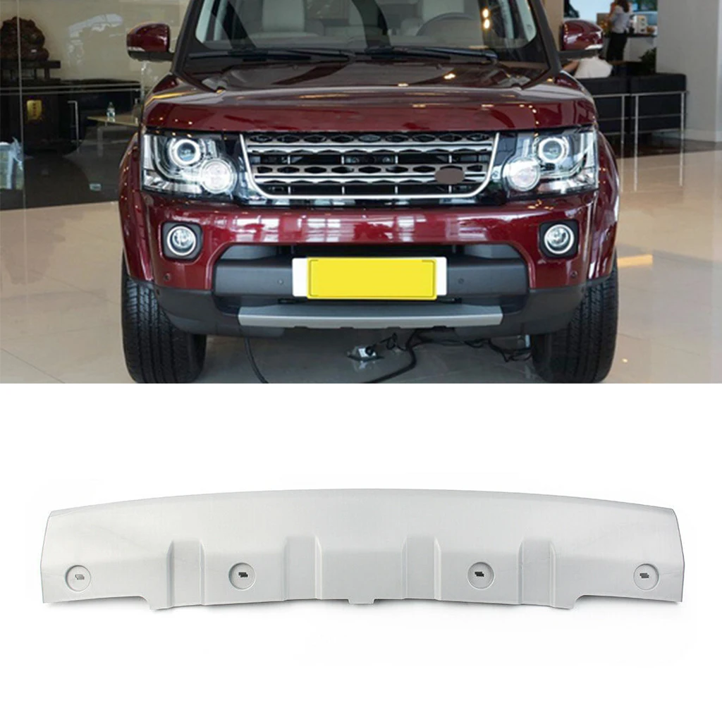 Car Front Bumper Protection Guard Lower Skid Plate Tow Hook Eye Protector Cover For Land Rover LR4 Discovery 4 2014 2015 2016