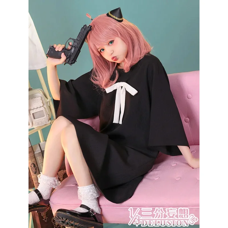 

Three-point delusion spy×family spy playing house cos clothing Ania home clothing Anya cosplay.