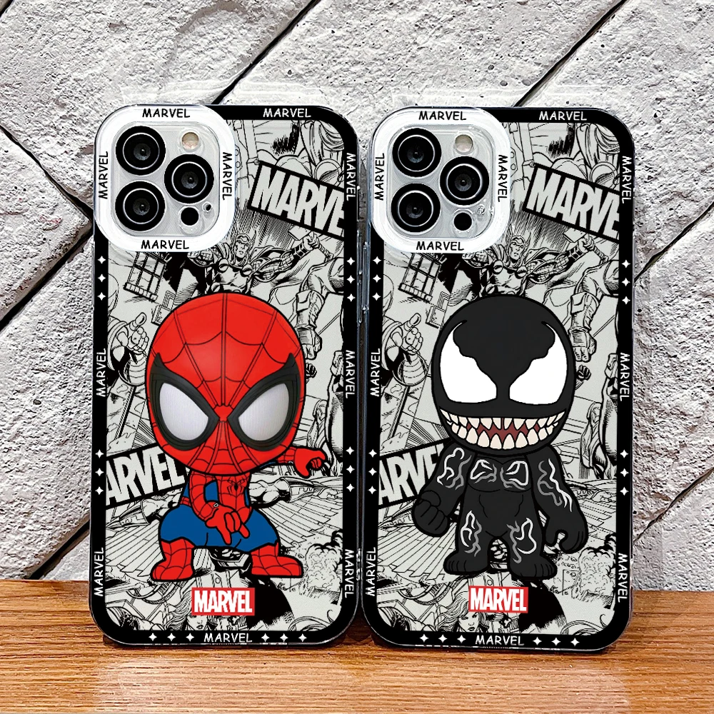 Marvel Venom Deadpool Groot Phone Case for Oppo Reno12 Reno11 Reno10 Reno8 T Z F Reno 12 11 10 8 7 6 5 Pro 4G 5G Border Cover