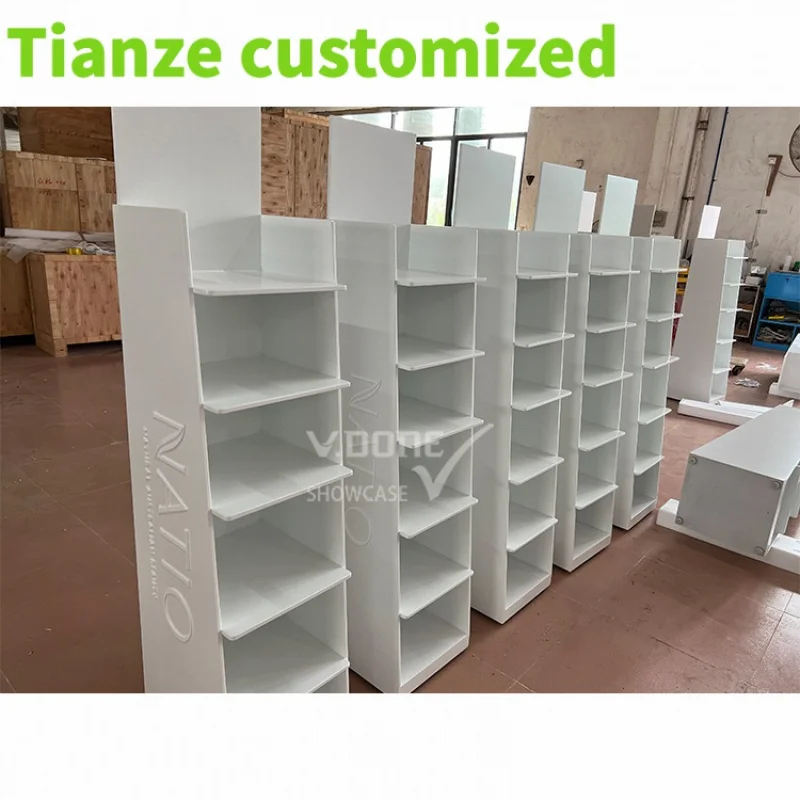 

Customized-Customized high quality professional manufacture wood cosmetic store shelf