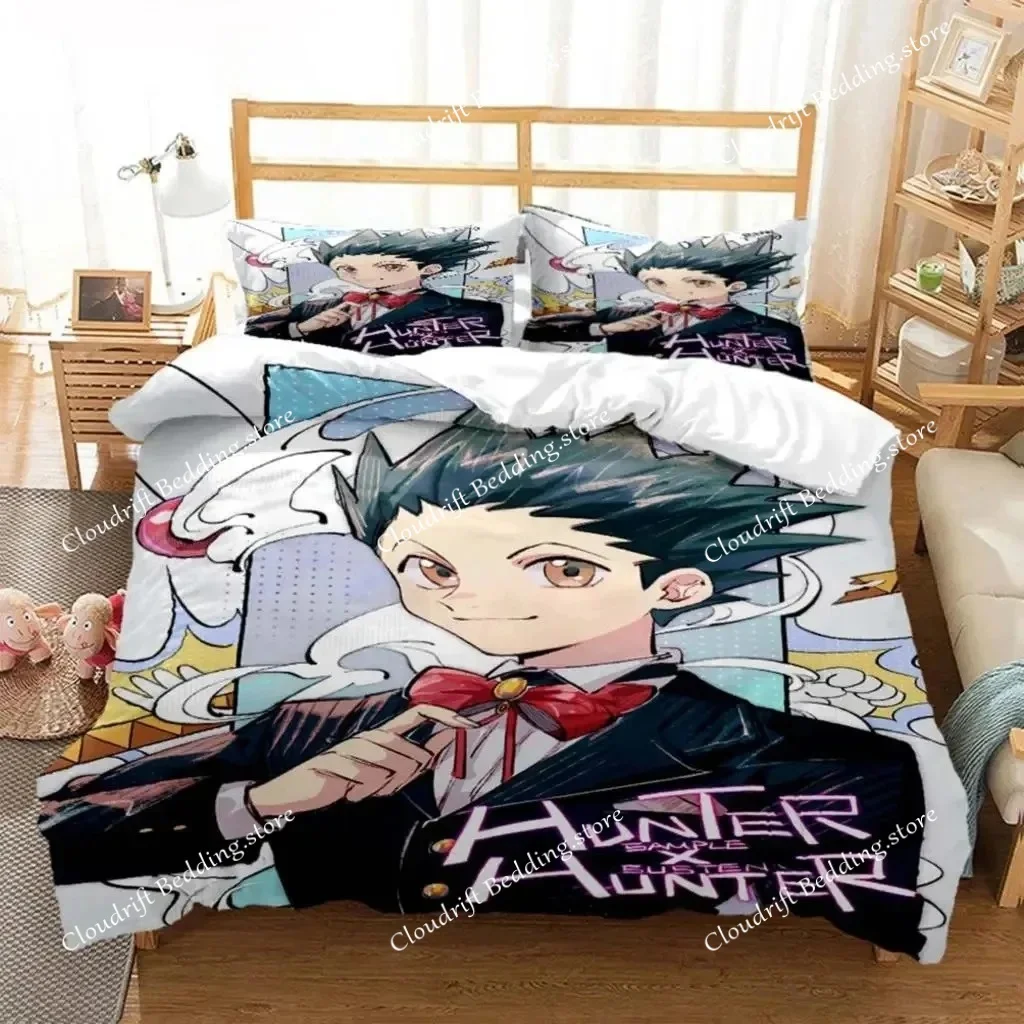

3D Print Anime HUNTER HUNTER Bedding Set Boys Girls Twin Queen Size Duvet Cover Pillowcase Bed Kids Adult Fashion Home Textiles