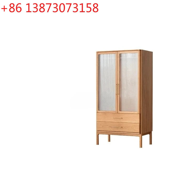 

Solid Wood Assembly Wardrobe Household Bedroom Simple Storage Cabinet