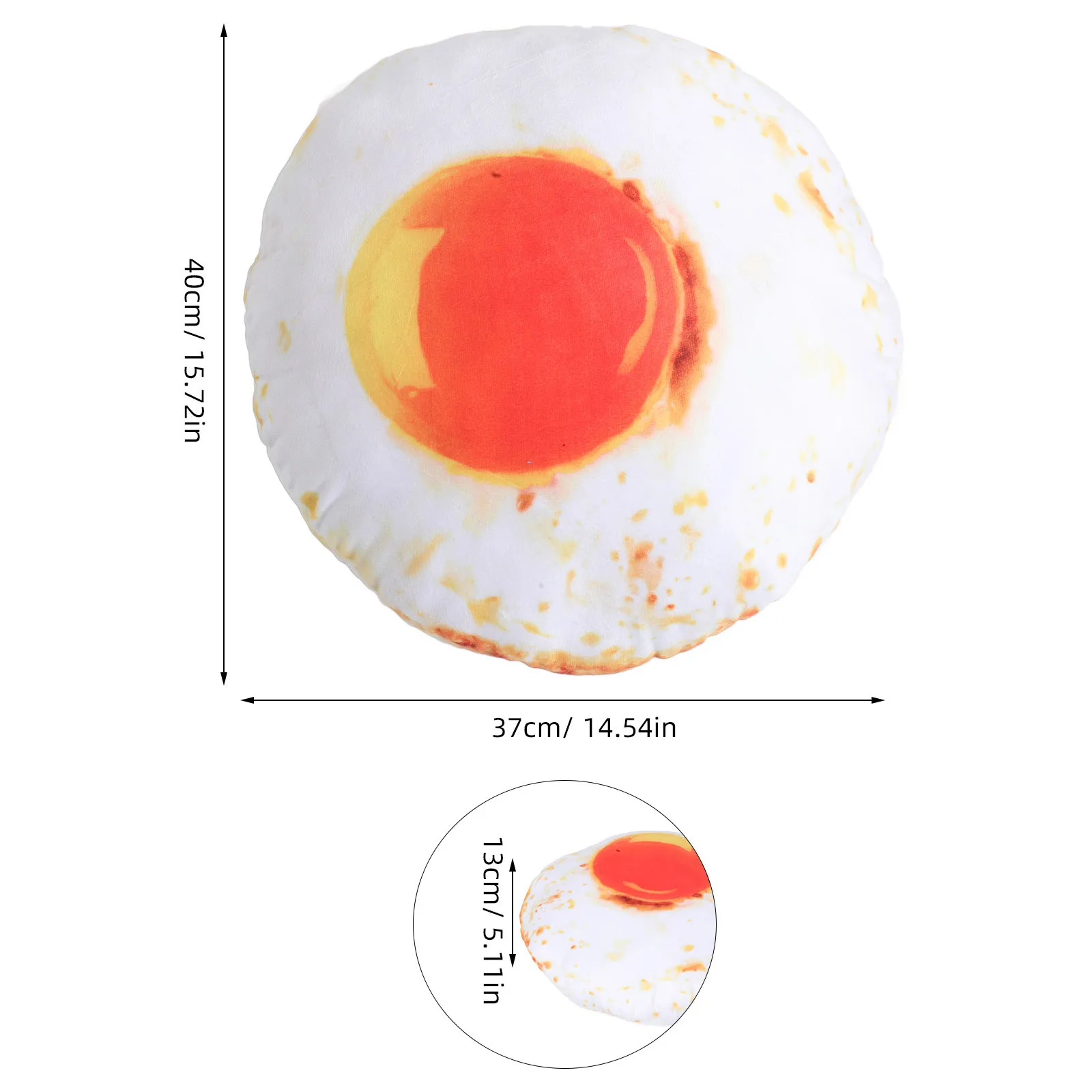 Morbido cuscino a forma di uovo Cuscino decorativo ispirato al cibo creativo per soggiorno, divano, camera da letto, divertente articolo unico per la decorazione della casa