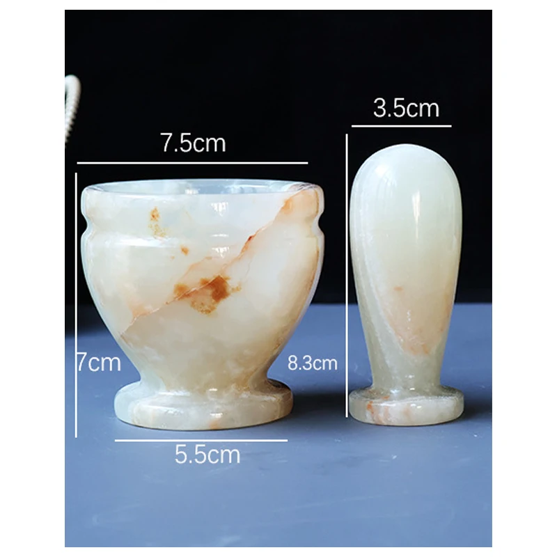 Afghan Jade Pestle Garlic Press Marble Pestle Garlic Home Jade Crafts Decoration Ornaments