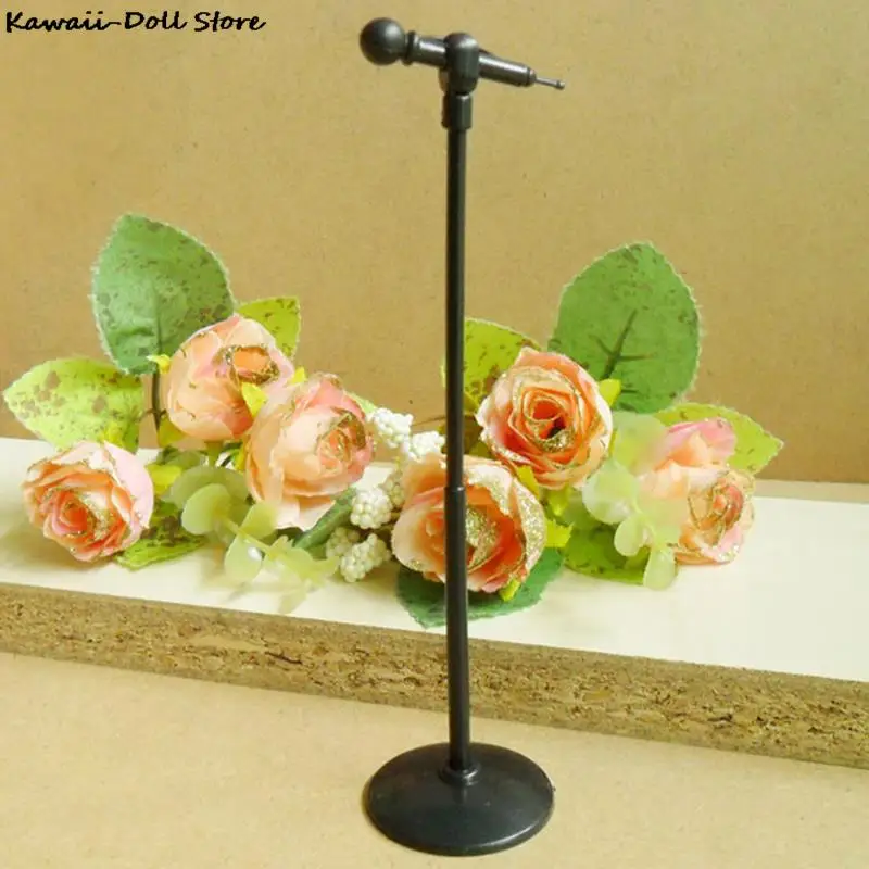 Cute Mini Plastic Microphone Model Dollhouse Miniature Furniture Accessories