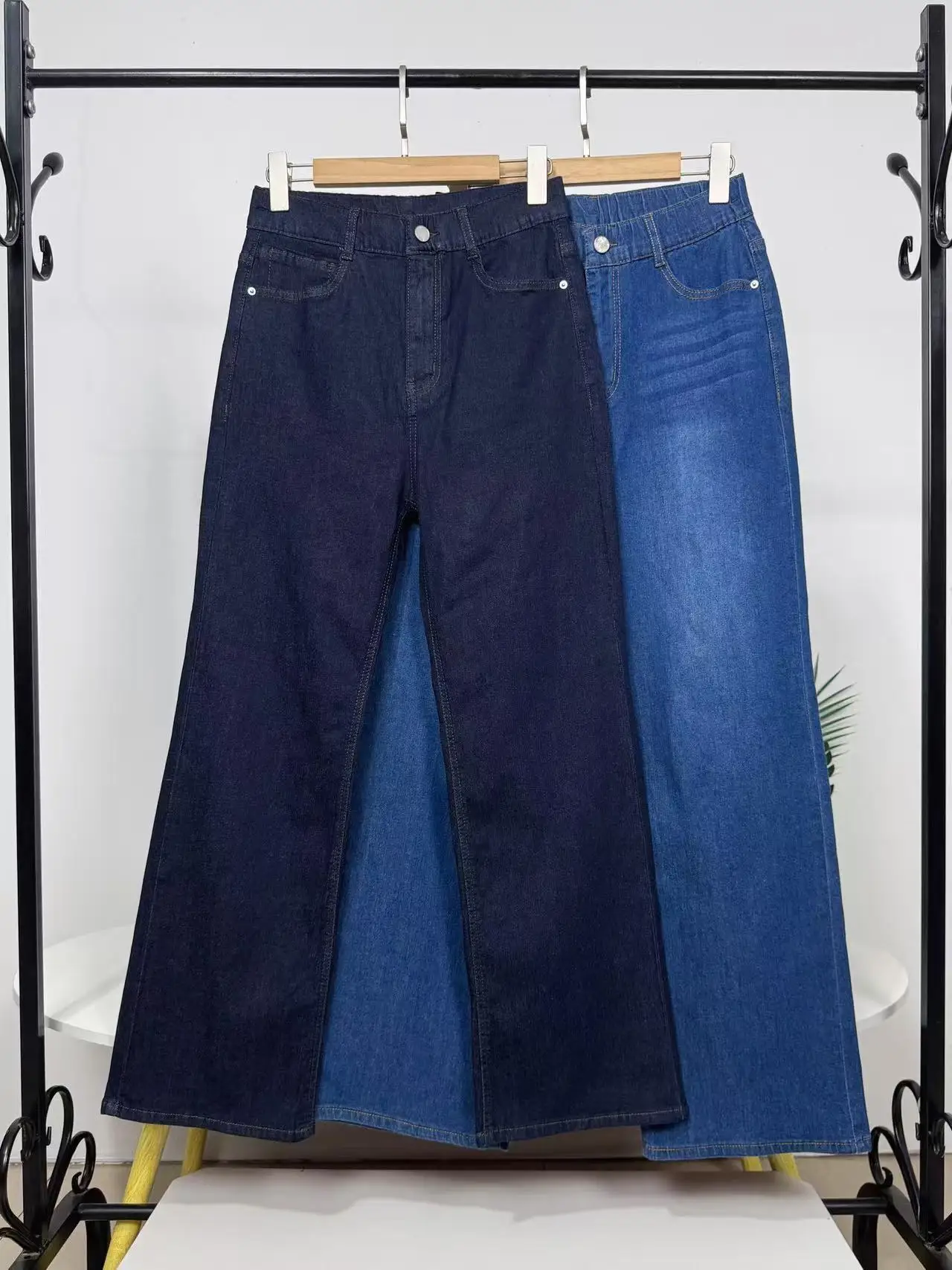 

Yuan Dan Women's Straight Leg Skinny Jeans Cotton Stretch Casual Long Pants High Waist Denim Fabric Summer Season Fashion