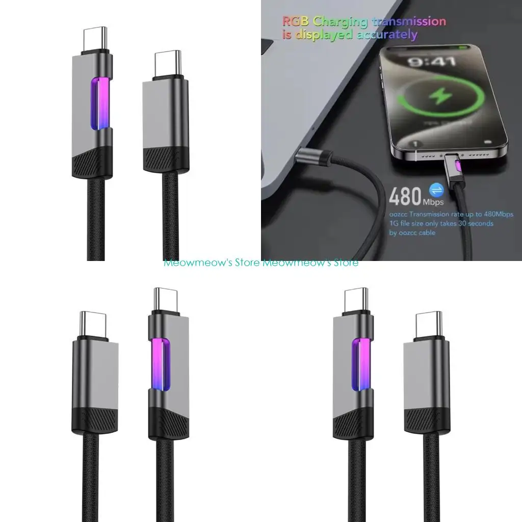 W91A 100W 전원 코드 합금 텍스처 다양한 전화 태블릿 랩탑