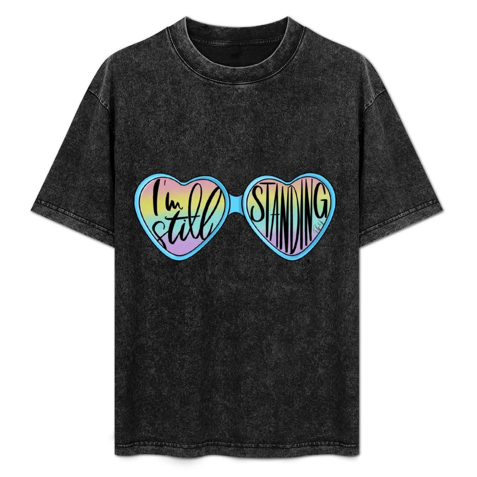 

I’m still standing T-Shirt blue lock oversized graphic tee vintage graphic tee t shirts men