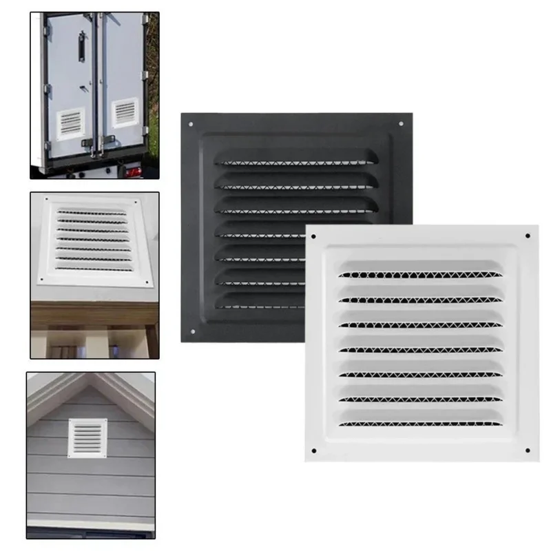 Air Vent Grille Heating Cooling Vents Plate Exhaust Outlet Window Square Vent Air System Net Cover Screen