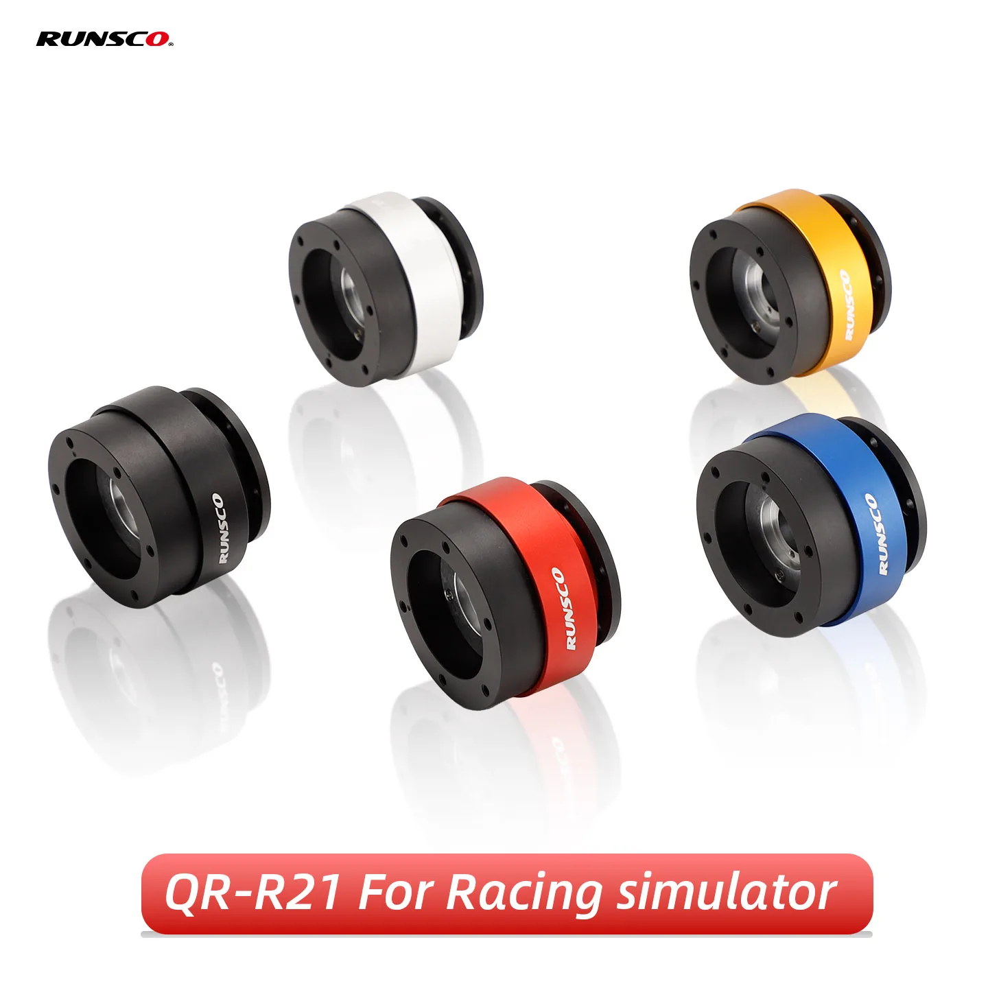 

Runsco Steering Wheel Quick Release Hub Boss Kit Wheel Hub Adapter for Racing Games PCD-70 QR-R21