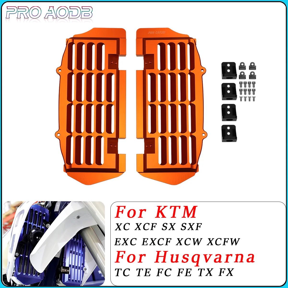 Motocross Radiator Guard Grill Protector Cover For KTM SX SXF XC XCF EXC EXCF XCW XCFW 125 150 250 300 350 450 500 Dirt Bike