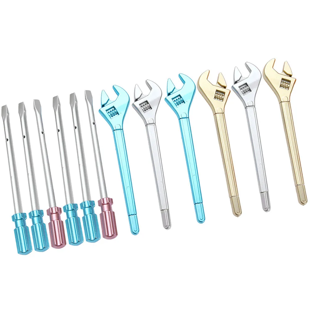 

12Pcs Gel Pens Wrench Screwdriver Novelty Design Decorative Ink Pens Smooth Writing for School Office Note Book Art