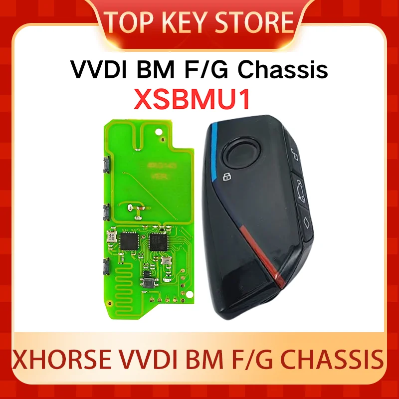 Xhorse VVDI F/G Chassis Smart Key XM38 XSBMK1 XSBMB1 XSBMU1 Knife Style Bread Style U-Shape PCBA CAS4 FEM BDC BIM Key tool plus