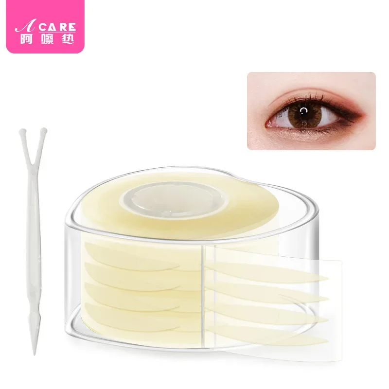 DX01/barre invisible d'ajustement naturel de fibre de couleur de peau de bande de beauté de H1PQ4-Eye/autocollants légiens de double façonnant la lumière de bobine de dentelle et