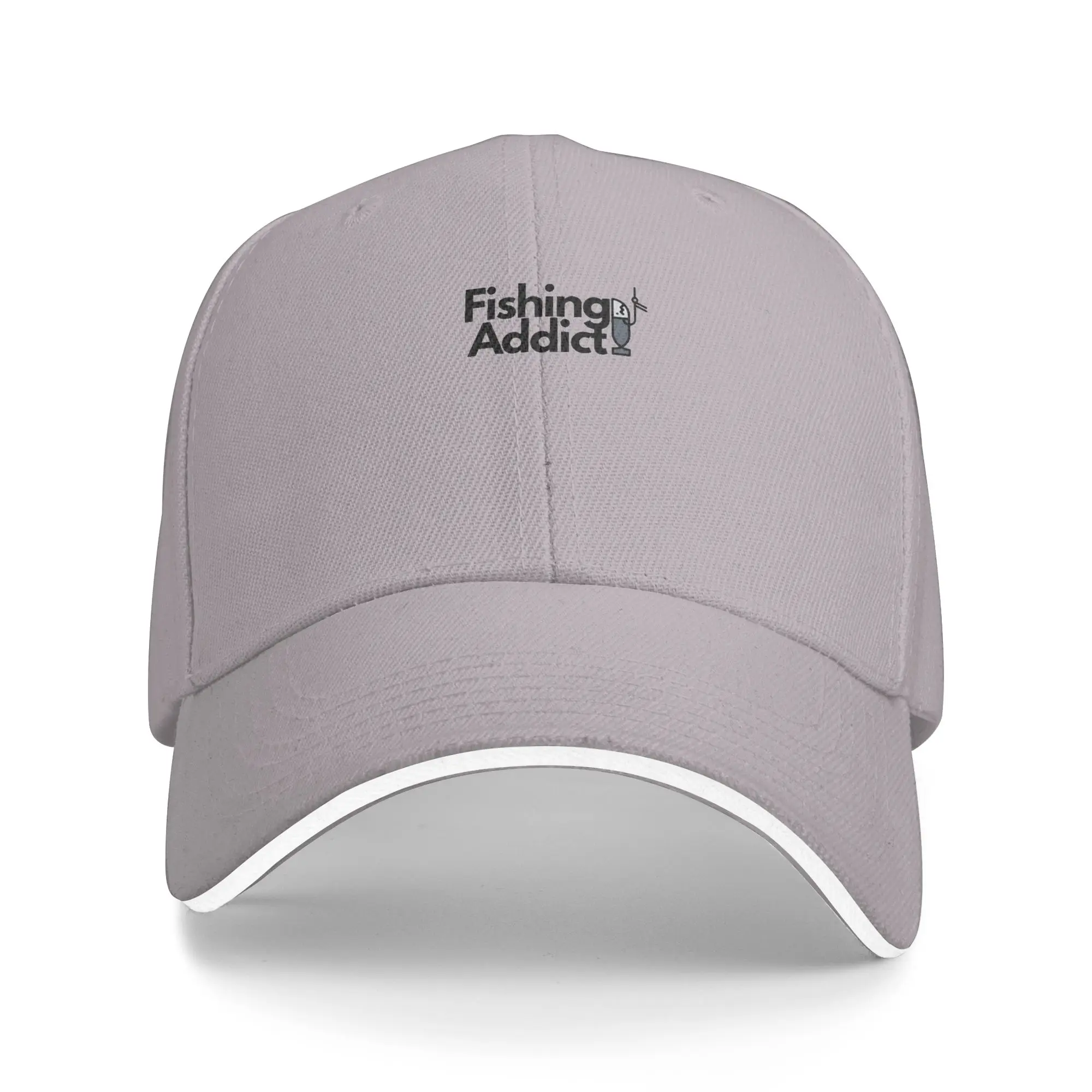 Hot Sale Fishing Addict Baseball Cap  Breathable Fabric Hats For Men  Summer Travel Hats For Men