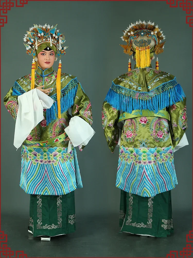 أوبرا بكين الملابس المتخصصة الدراما الجدة رداء الإمبراطورة Dowager فينيكس الملابس Yue Opera She Taijun ملابس الأداء المرحلة