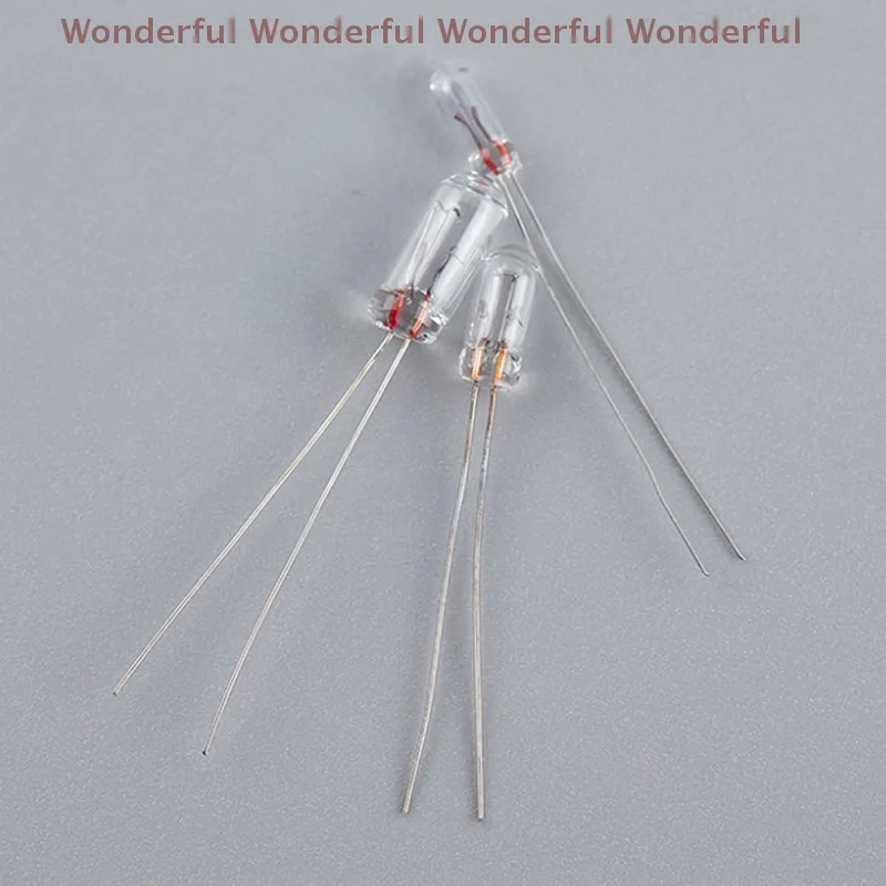 

25PCS Wheat Rice Shape 12V Tungsten Lamps for Switch Button Lighting 5mm 4mm 3mm Sizes Clear Mini Indicator Bulbs