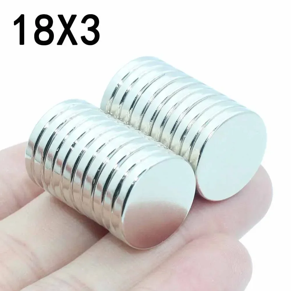 

5/10/20 Pcs 18x3 Neodymium Magnet 18mm x 3mm N35 NdFeB Round Super Powerful Strong Permanent Magnetic imanes Disc 18*3