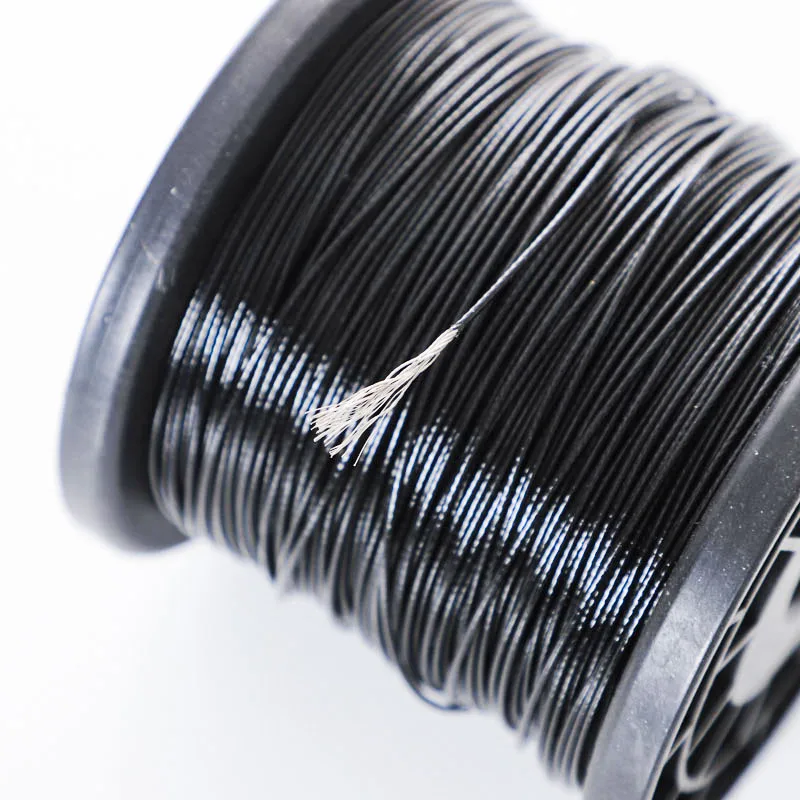 HQ PV01 0.38MM-6MM Diameter After Black PVC Plastic Coating Flexible 304 Stainless Steel Wire Rope Cable