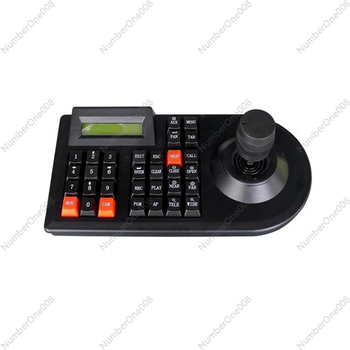 3D Joystick PTZ Keyboard Pan Tilt Zoom Controller for Analog CCTV PTZ Dome Cameras RS485 Control Keyboard-EU Plug