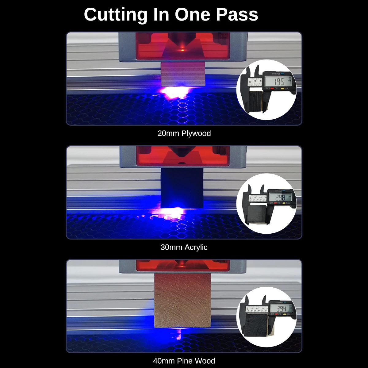 LASER TREE K1MAX 60W grawer laserowy swobodnie regulowany 20W/40W 60W moduł lasera mocy grawerowanie maszyna do cięcia narzędzia dla majsterkowiczów