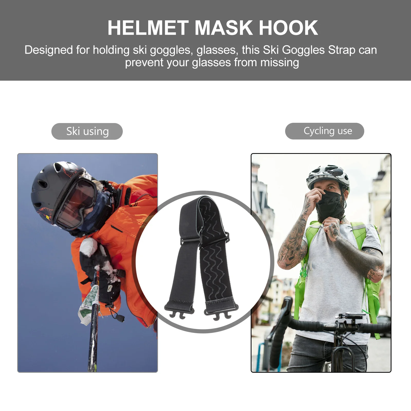 

Ski Goggles Elastic Band Glasses Retainer Strap Straps for Adjustable Sports Eyewear