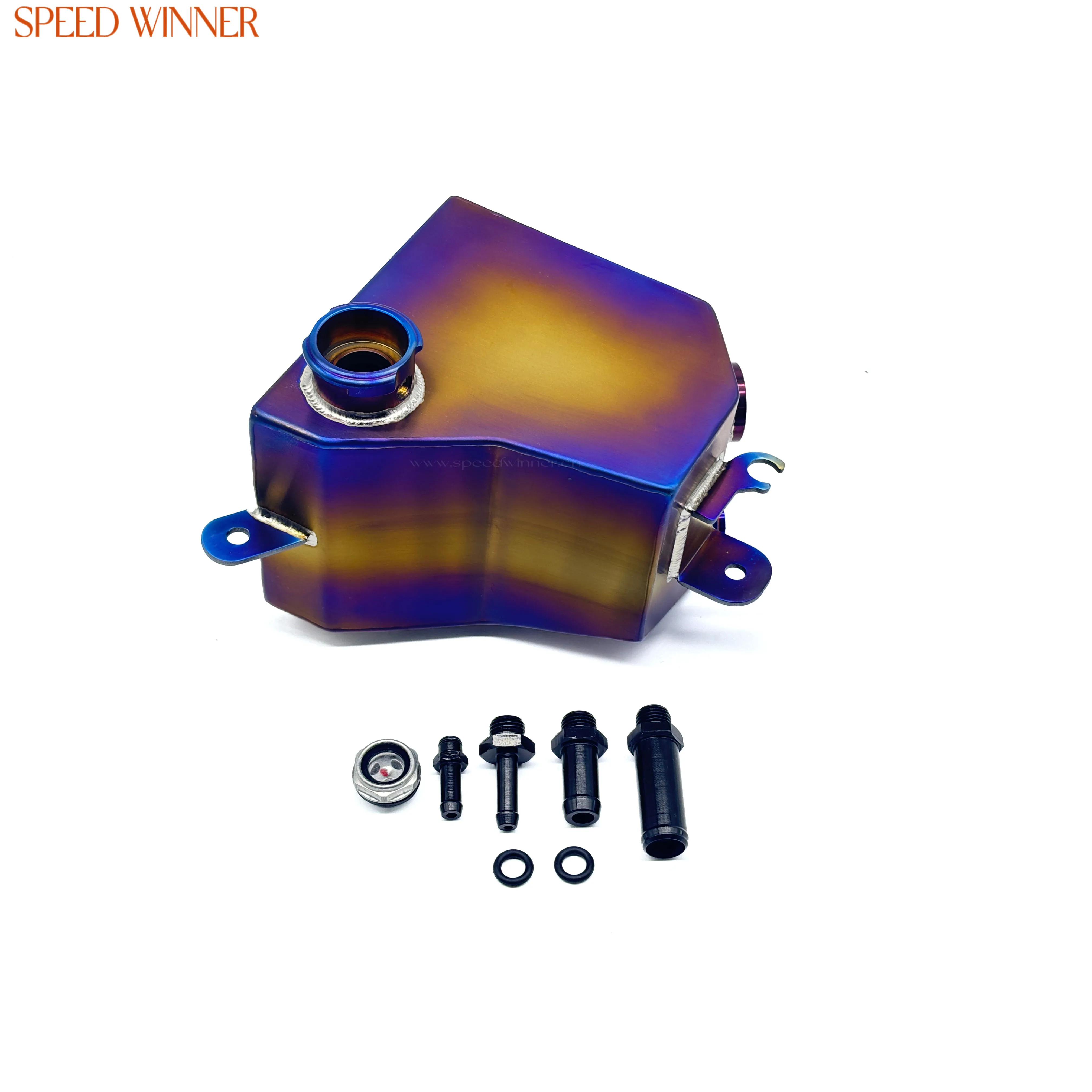 

SPEEDWINNER New Develop Titanium Baffled Coolant Tank Upgrade Lightweight Cooling Reservoir for Honda Civic Type R FL5 2023+
