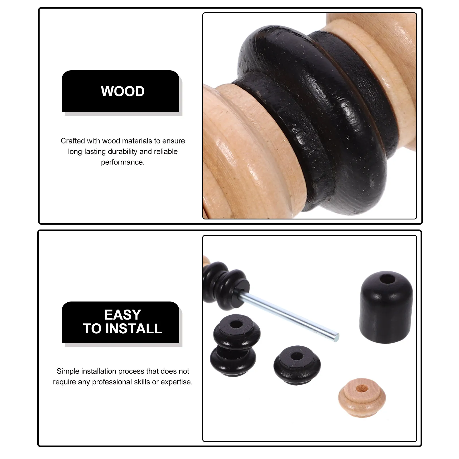 

Набор счетчиков очков для настольного шаффлборда: деревянные счетные устройства, надежные маркеры для настольных игр, простая установка