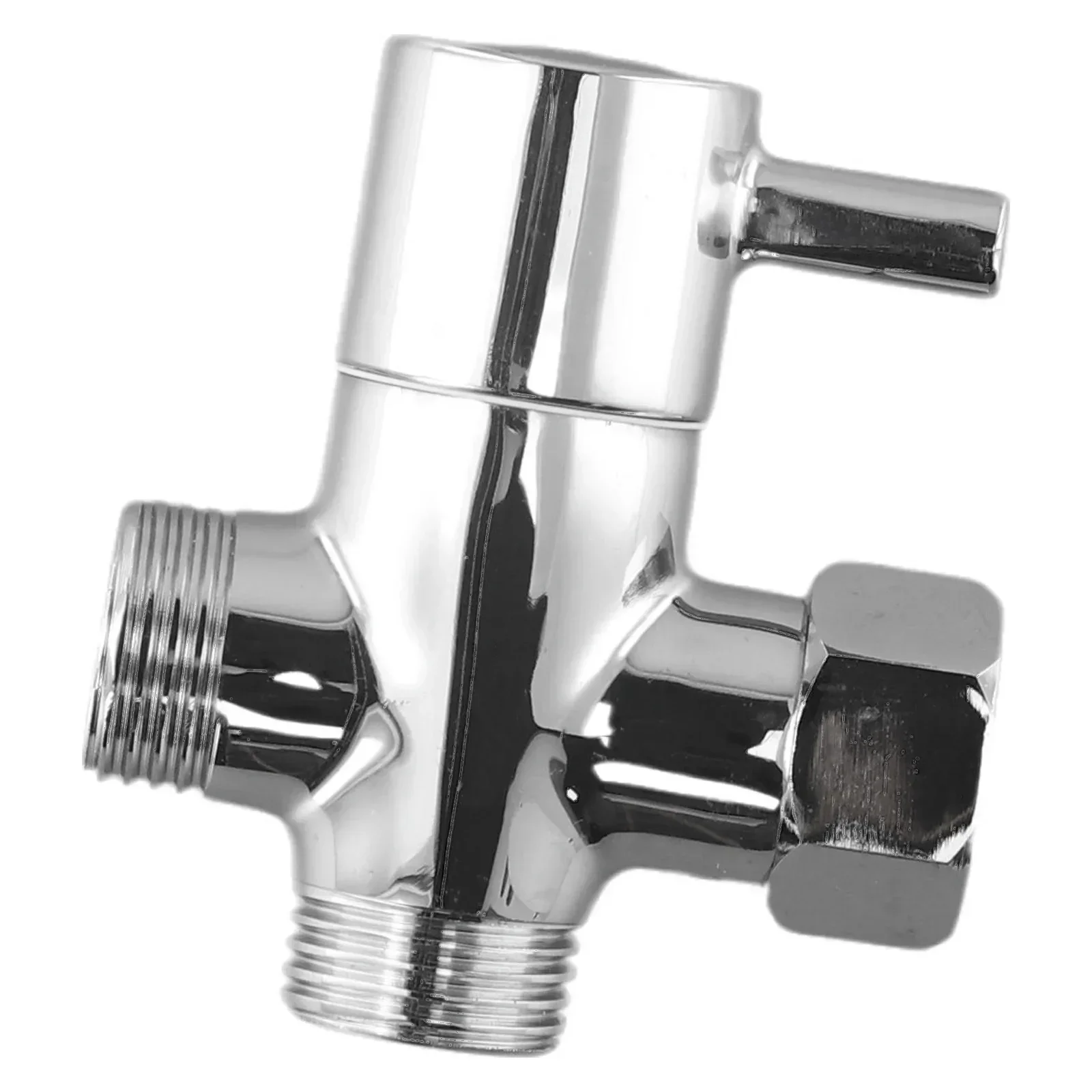 

3-Way Diverter Valve 0.6-1.5mpa Kitchen Mixer Tap 4-points Shower Head Angle Valve T-Adapter G1/2in Bath Water