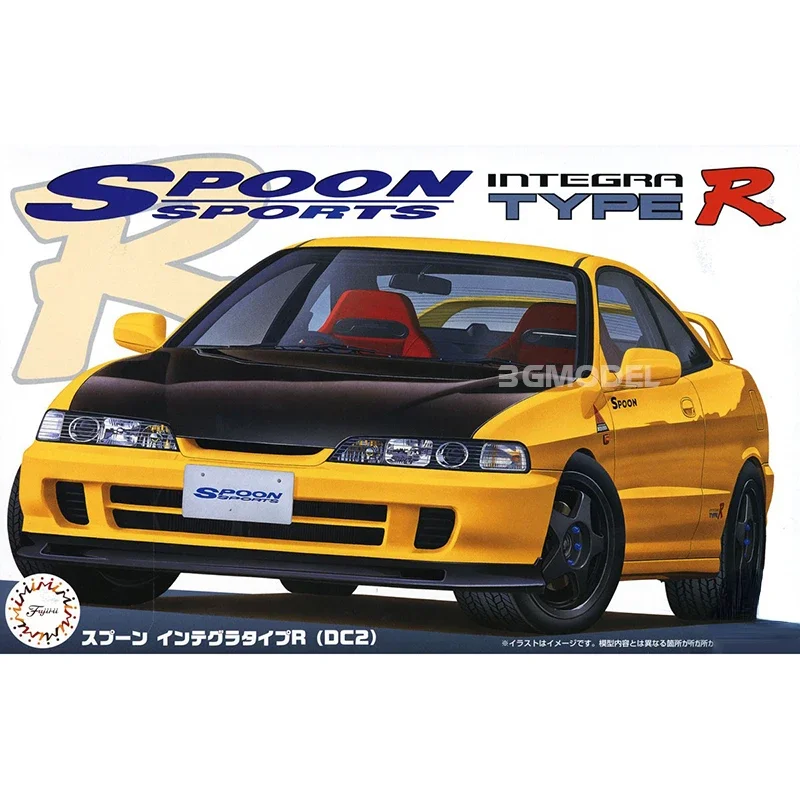 Пластиковая модель автомобиля FUJIMI 04634, масштаб 1/24, встроенная ложка, TypeR DC2, модель автомобиля, строительные наборы для модели, искусственные игрушки